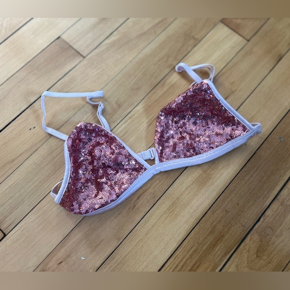 Victoria's Secret pink sequin bralette